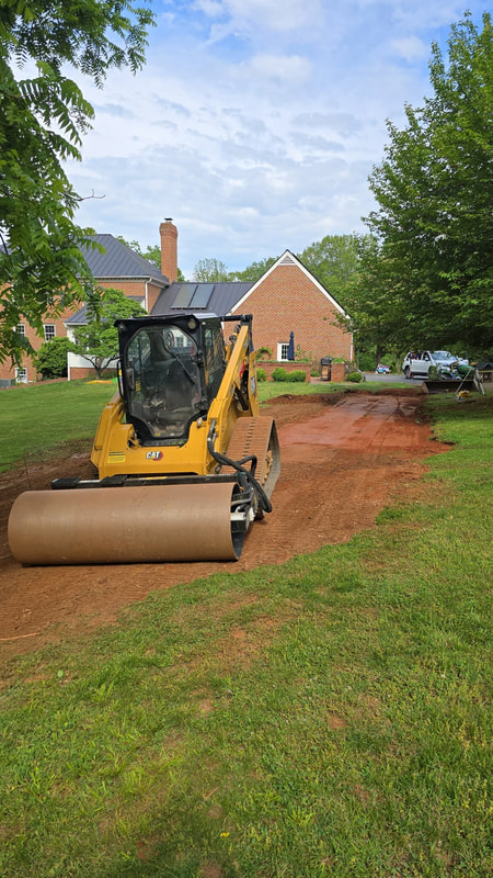 Excavation and site preparation in Charlottesville Virginia