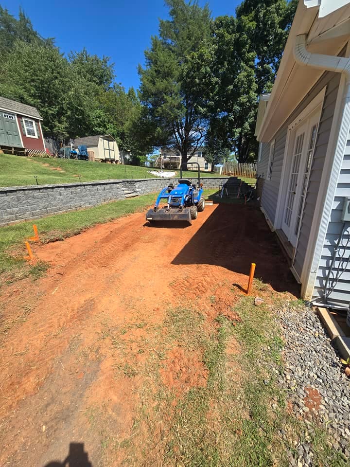Site preparation and rough grading for construction in Central Virginia