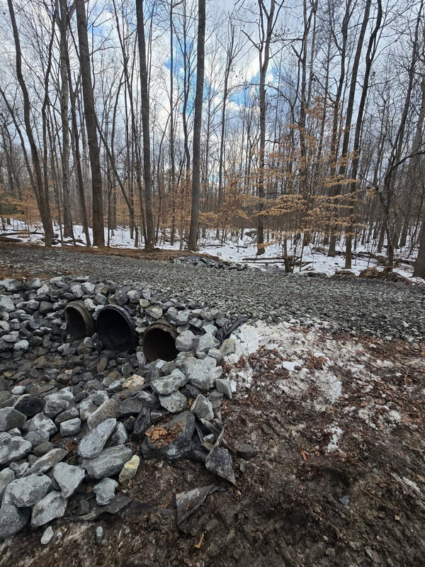 Drainage and stormwater excavation project in Central Virginia